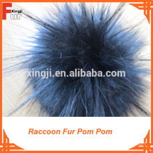 Mixed Colors / For Hats / Raccoon Fur Pom Pom
Quality Level: with stick up furs.  